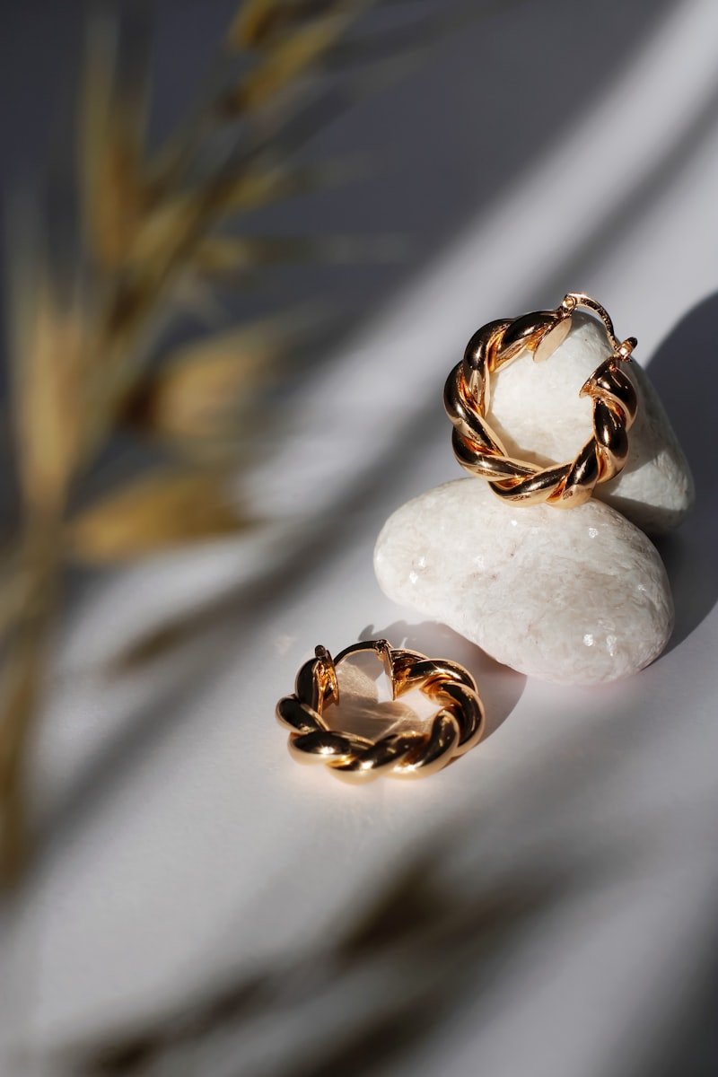 Aurora Twisted Gold Hoops